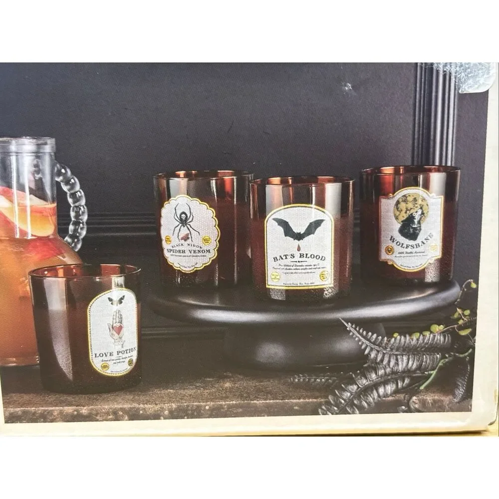 Threshold Halloween 4-piece drinking whiskey glasses